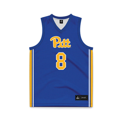 Pittsburgh - NCAA Women's Basketball : Carla Viegas - Blue Basketball Jersey-0