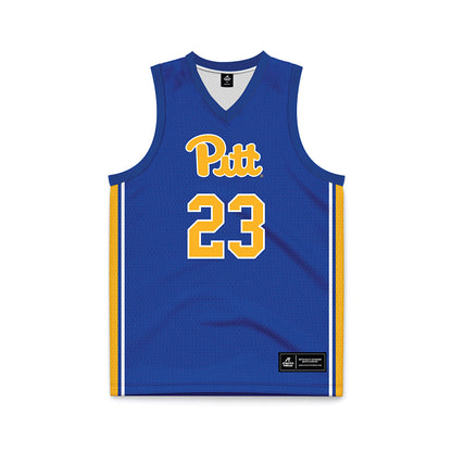 Pittsburgh - NCAA Women's Basketball : Mikayla Johnson - Blue Basketball Jersey-0