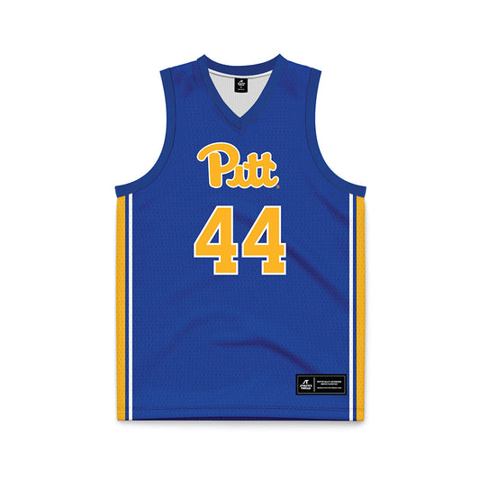 Pittsburgh - NCAA Women's Basketball : Macie Arzner - Blue Basketball Jersey-0