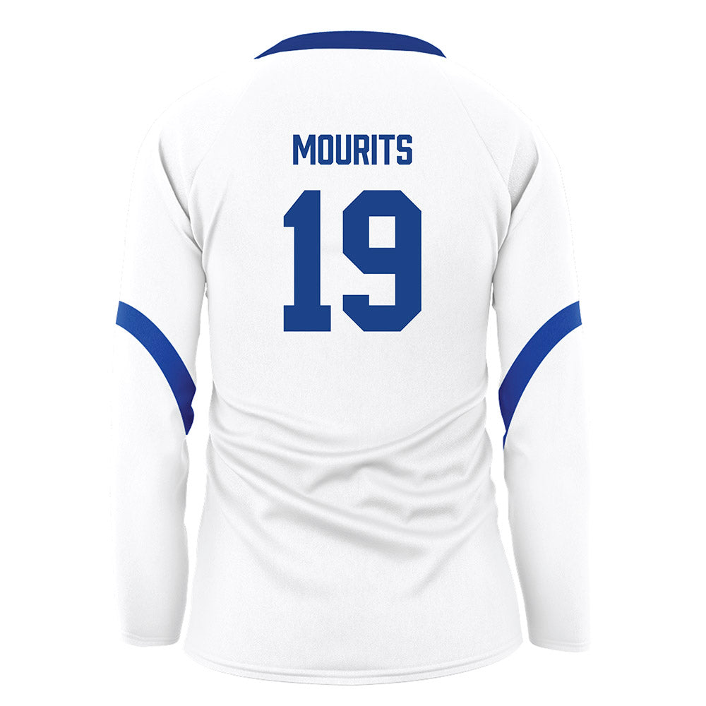 Pittsburgh - NCAA Women's Volleyball : Dagmar Mourits - White Volleyball Jersey-1