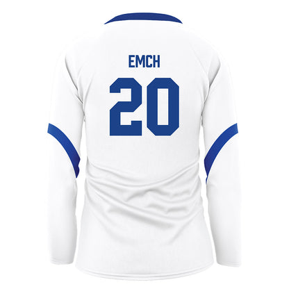Pittsburgh - NCAA Women's Volleyball : Abbey Emch - White Volleyball Jersey-1