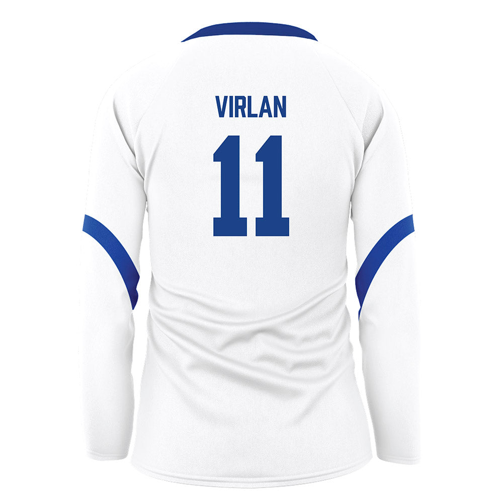 Pittsburgh - NCAA Women's Volleyball : Dalia Virlan - White Volleyball Jersey-1