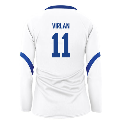 Pittsburgh - NCAA Women's Volleyball : Dalia Virlan - White Volleyball Jersey-1
