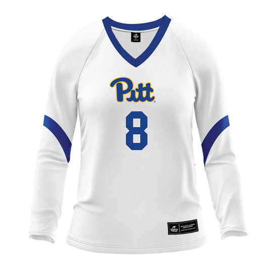 Pittsburgh - NCAA Women's Volleyball : Blaire Bayless - White Volleyball Jersey-0