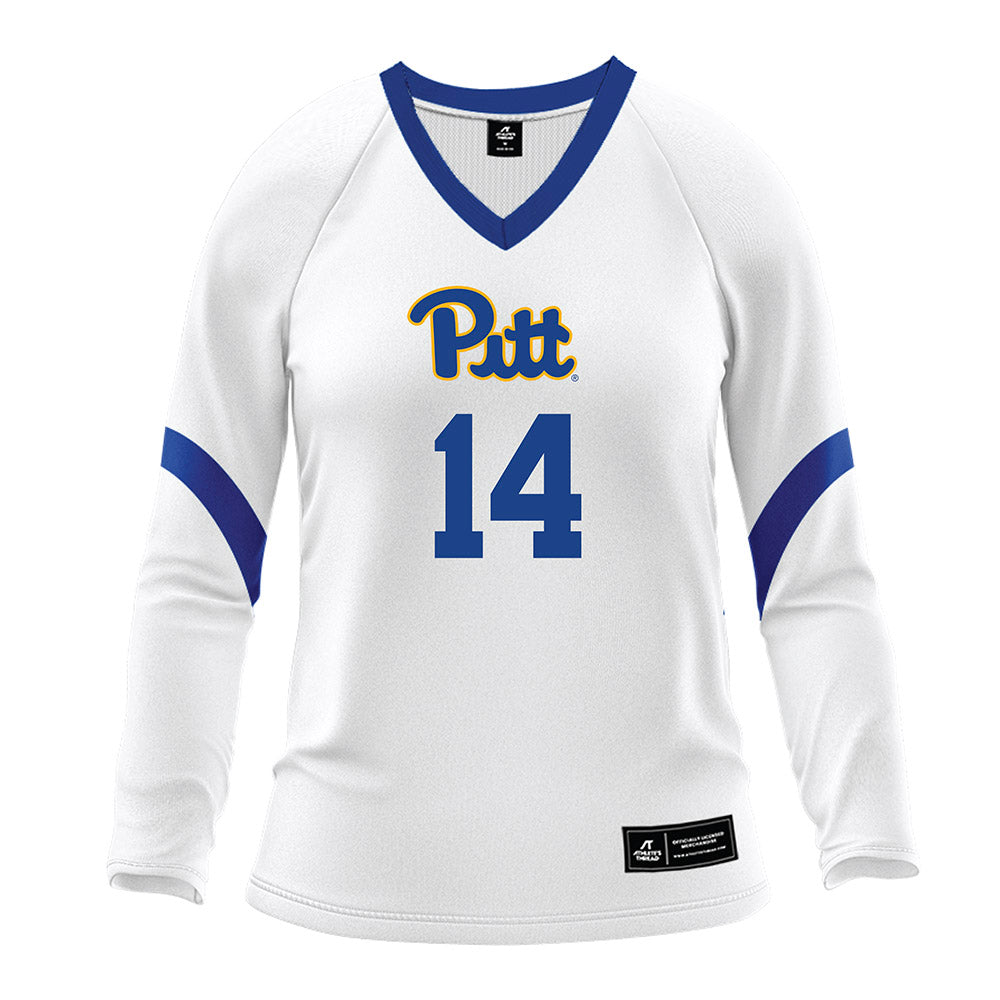 Pittsburgh - NCAA Women's Volleyball : Logan Mosley - White Volleyball Jersey-0