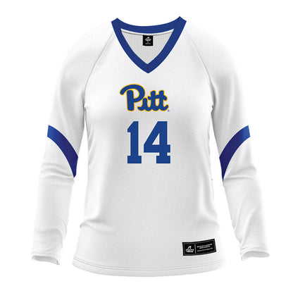 Pittsburgh - NCAA Women's Volleyball : Logan Mosley - White Volleyball Jersey-0