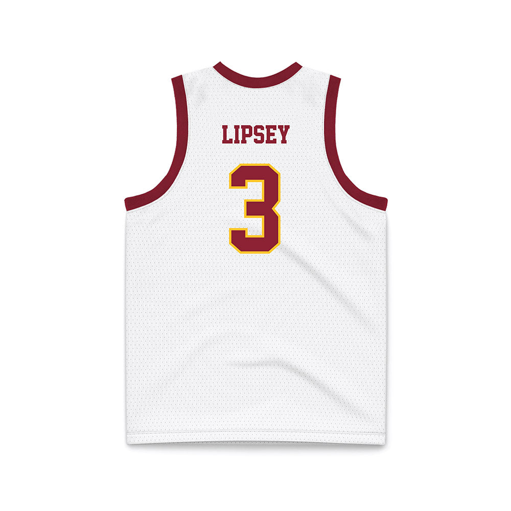 Iowa State - NCAA Men's Basketball : Tamin Lipsey - White Basketball Jersey-1