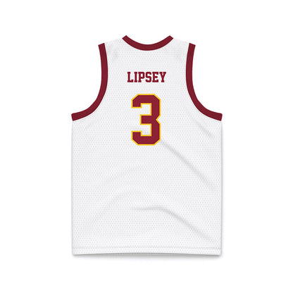 Iowa State - NCAA Men's Basketball : Tamin Lipsey - White Basketball Jersey-1