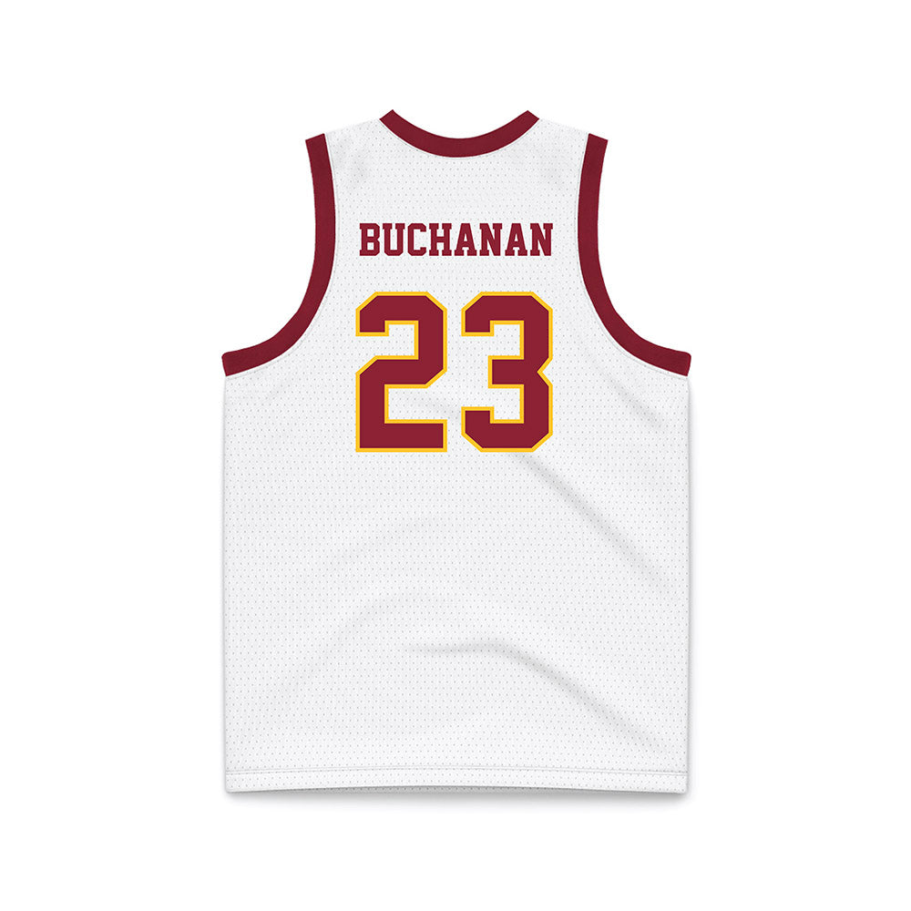 Iowa State - NCAA Men's Basketball : Blake Buchanan - White Basketball Jersey-1