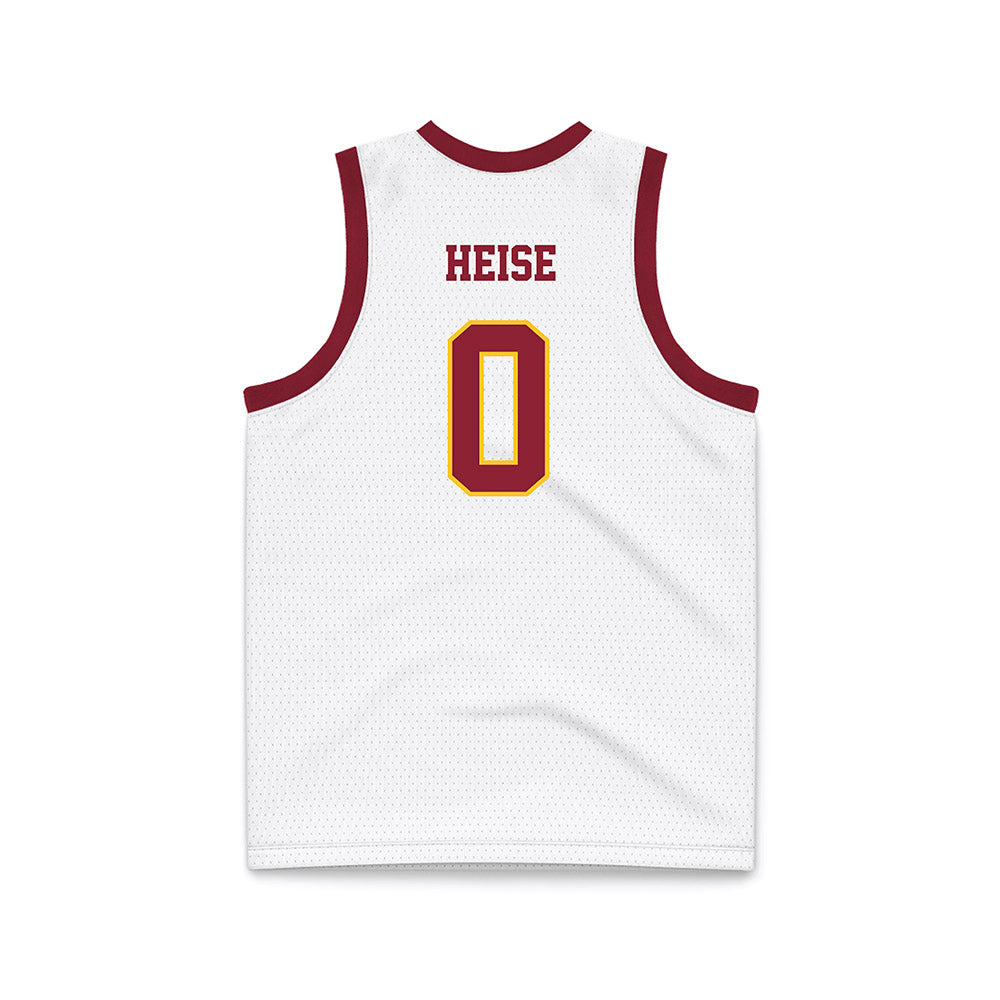 Iowa State - NCAA Men's Basketball : Nate Heise - White Basketball Jersey-1