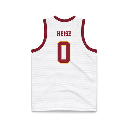 Iowa State - NCAA Men's Basketball : Nate Heise - White Basketball Jersey-1