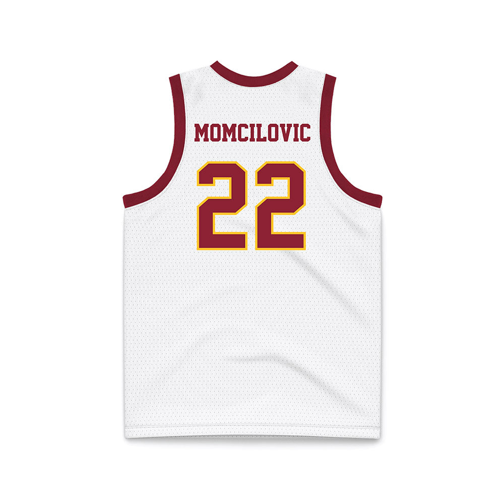 Iowa State - NCAA Men's Basketball : Milan Momcilovic - White Basketball Jersey-1