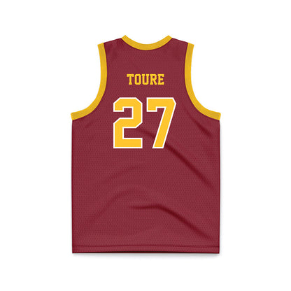 Iowa State - NCAA Men's Basketball : Killyan Toure - Red Basketball Jersey-1