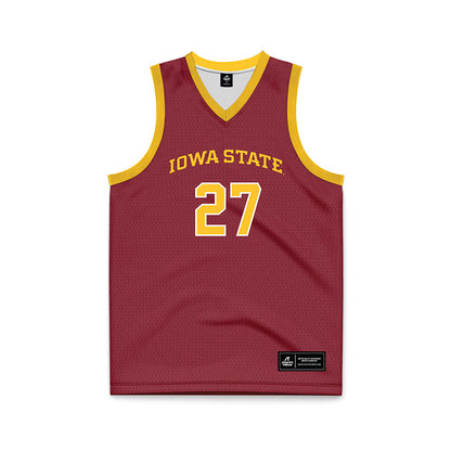 Iowa State - NCAA Men's Basketball : Killyan Toure - Red Basketball Jersey-0