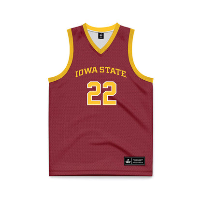 Iowa State - NCAA Men's Basketball : Milan Momcilovic - Red Basketball Jersey-0