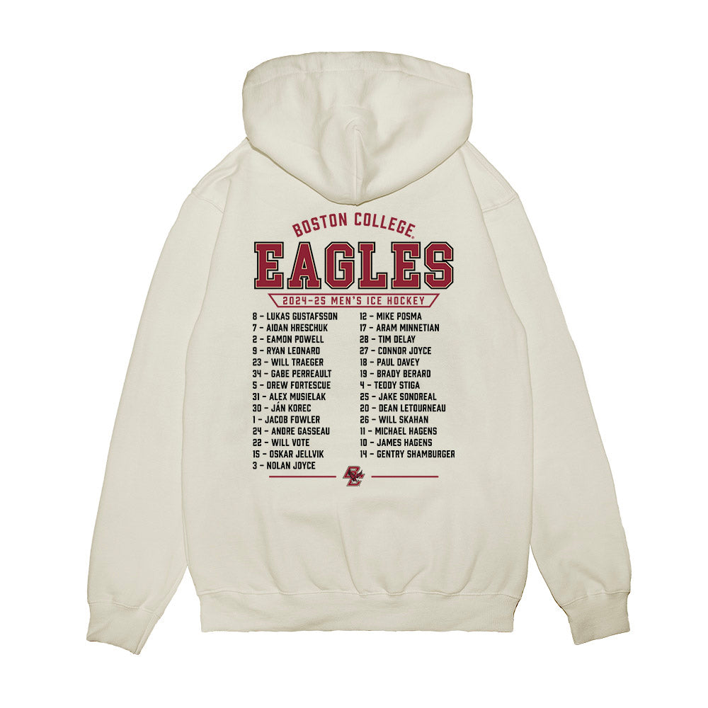 Boston College - NCAA Men's Ice Hockey : Roster Premium Hooded Sweatshirt-1