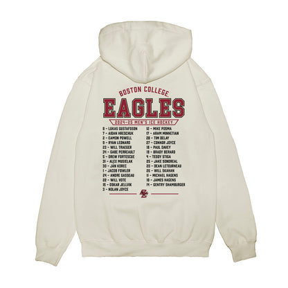 Boston College - NCAA Men's Ice Hockey : Roster Premium Hooded Sweatshirt-1