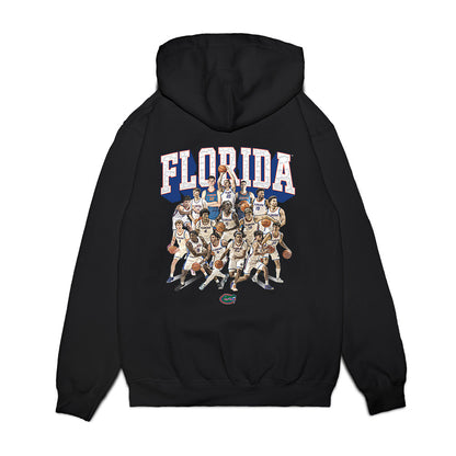 Florida - NCAA Men's Basketball : - Team Collage Premium Hooded Sweatshirt-1
