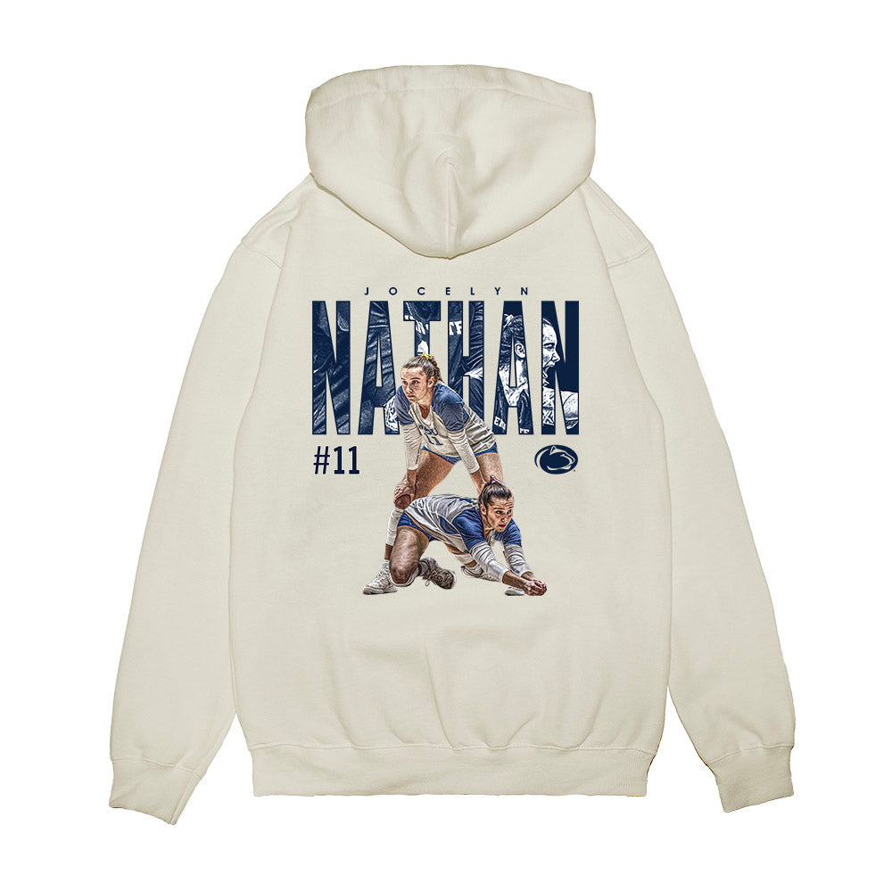 Penn State - NCAA Women's Volleyball : Jocelyn Nathan - Collage Premium Hooded Sweatshirt-1