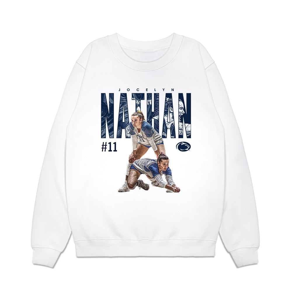 Penn State - NCAA Women's Volleyball : Jocelyn Nathan - Collage Premium Crewneck Sweatshirt-0