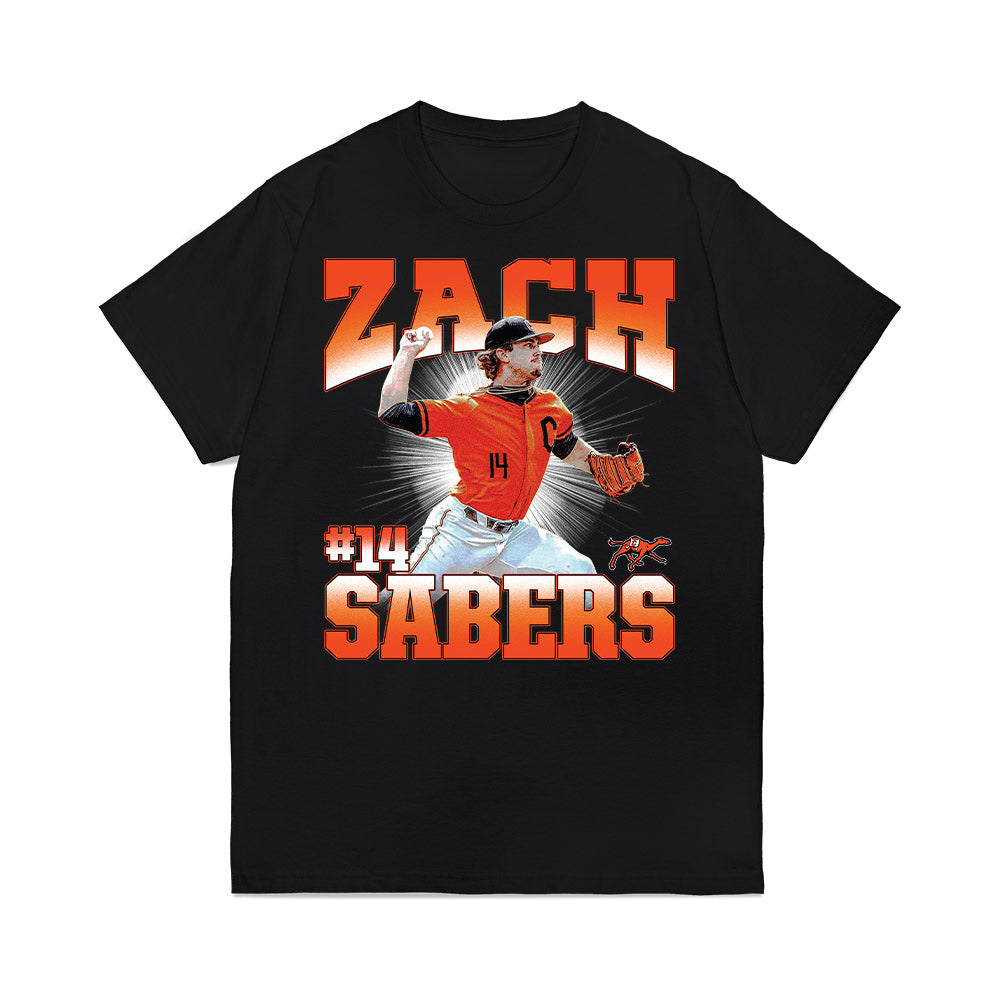 Campbell - NCAA Baseball : Zach Sabers - Collage Premium T-Shirt-0