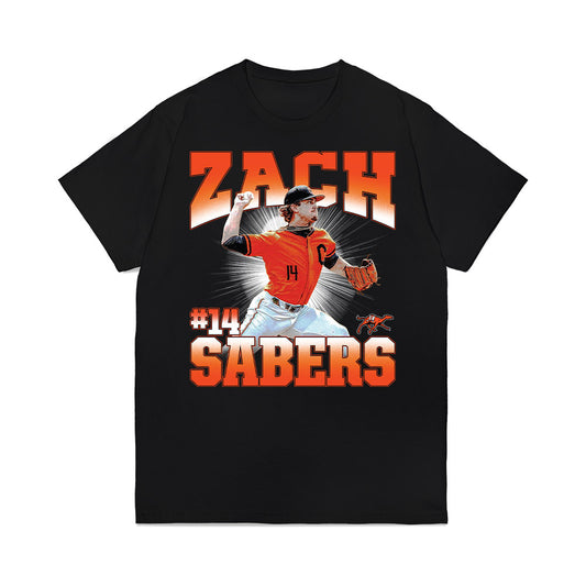 Campbell - NCAA Baseball : Zach Sabers - Collage Premium T-Shirt-0