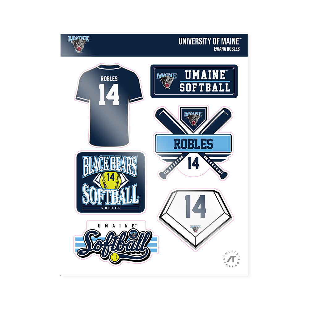 Maine - NCAA Softball : Eviana Robles - Sticker Sheet-0