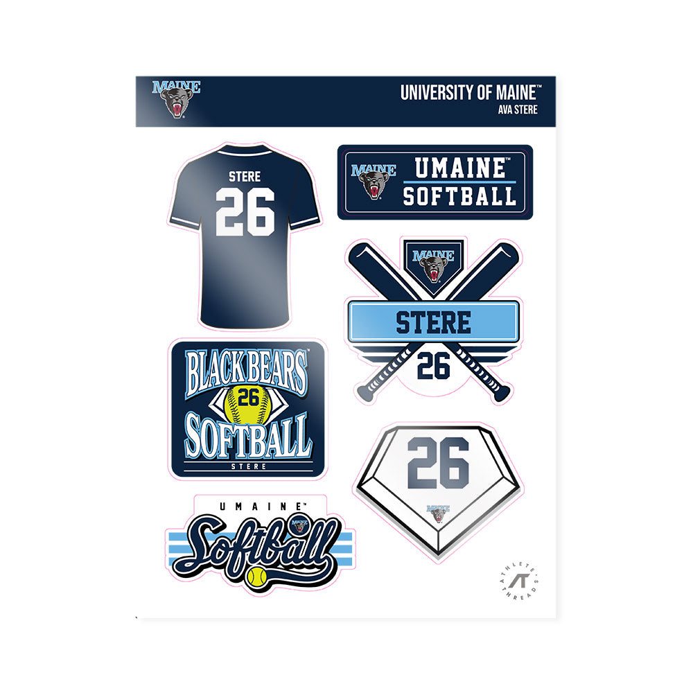 Maine - NCAA Softball : Ava Stere - Sticker Sheet-0