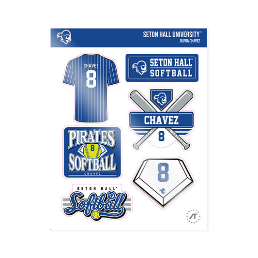 Seton Hall - NCAA Softball : Olivia Chavez - Sticker Sheet-0