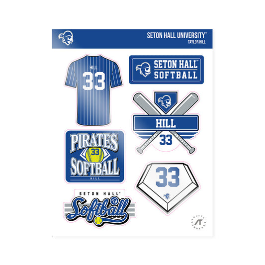 Seton Hall - NCAA Softball : Taylor Hill - Sticker Sheet-0