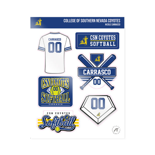 Southern Nevada - NCAA Softball : Nicole Carrasco - Sticker Sheet-0