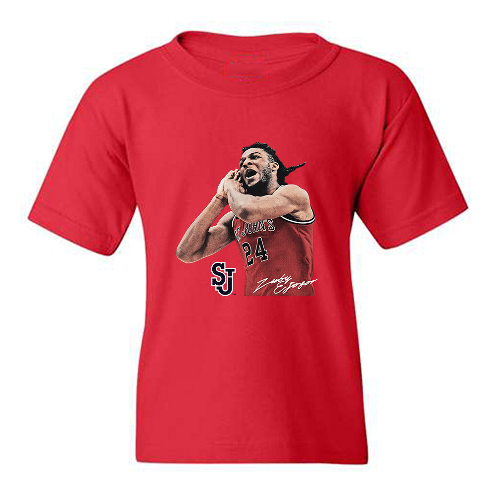 St. Johns - NCAA Men's Basketball : Zuby Ejiofor - Graphic Tee Youth T-Shirt-0