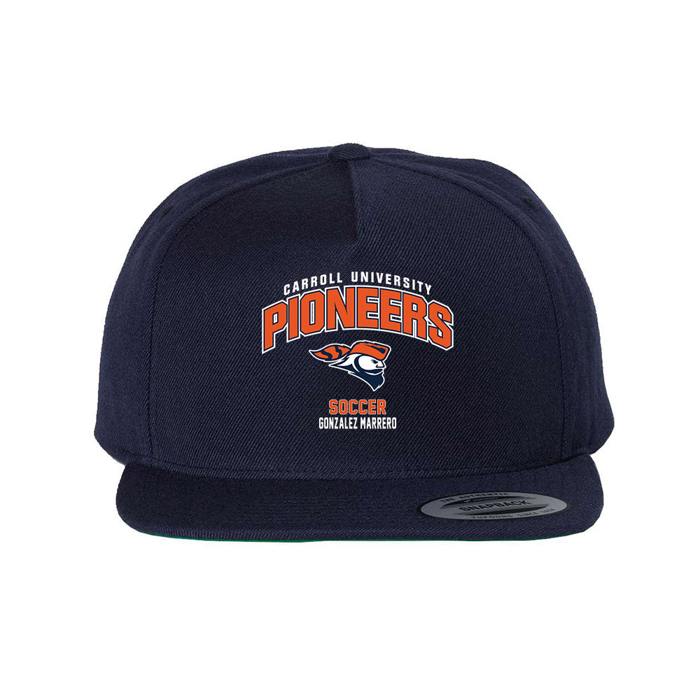 Carroll - NCAA Men's Soccer : Jorge Gonzalez Marrero - Snapback Hat-0