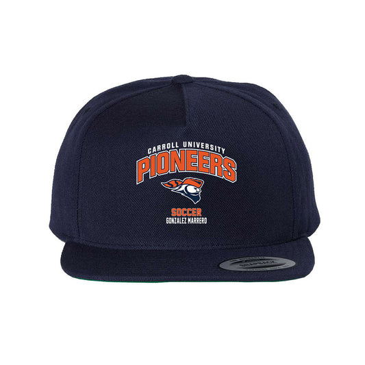 Carroll - NCAA Men's Soccer : Jorge Gonzalez Marrero - Snapback Hat-0