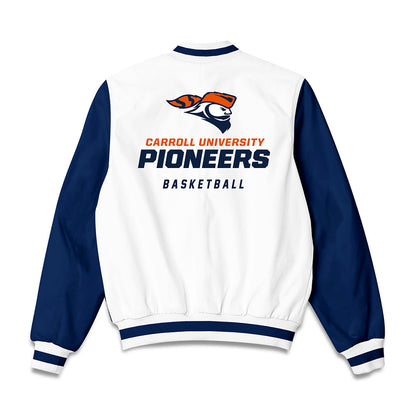 Carroll - NCAA Men's Basketball : Lamar Smith - Bomber Jacket-1
