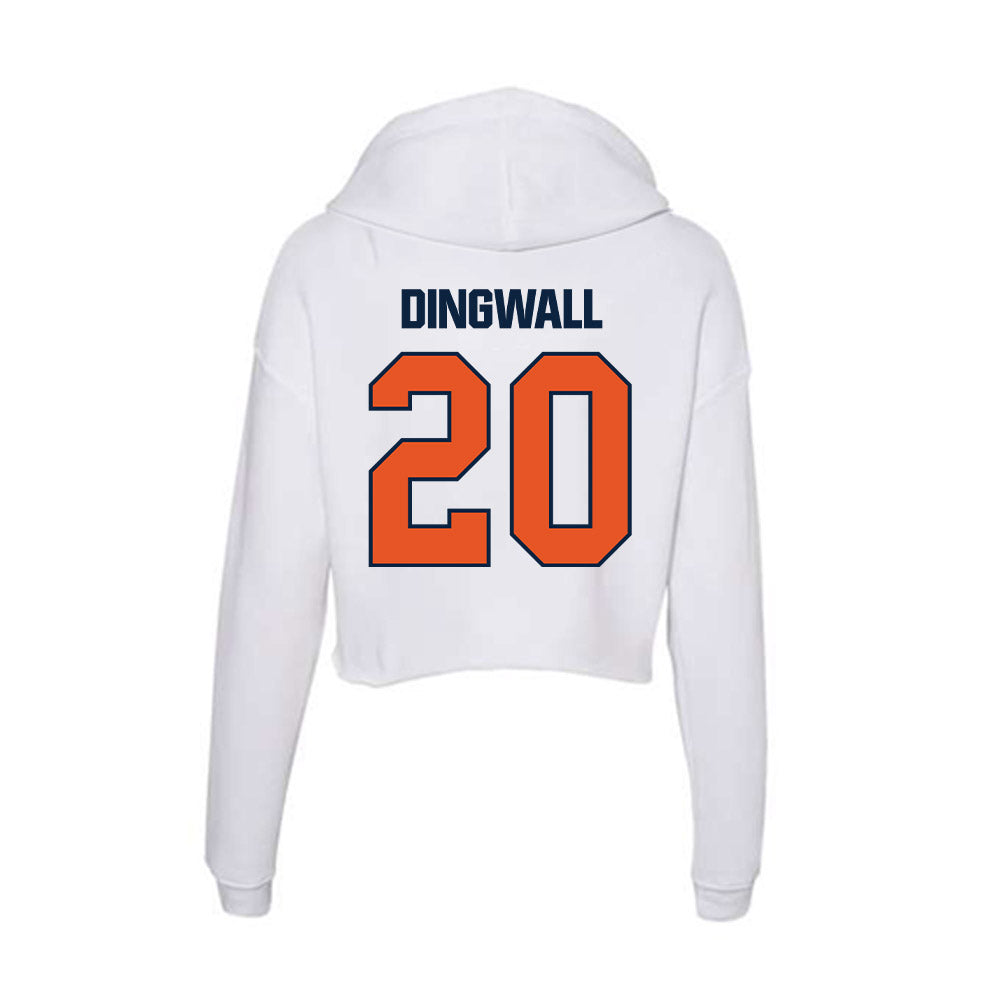 Carroll - NCAA Men's Basketball : Gray Dingwall - Classic Shersey Women's Crop Fleece Hoodie-1
