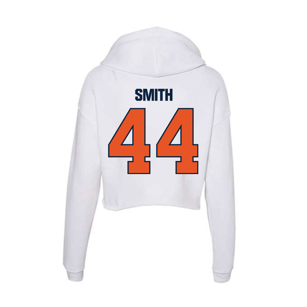 Carroll - NCAA Men's Basketball : Lamar Smith - Classic Shersey Women's Crop Fleece Hoodie-1