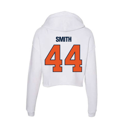 Carroll - NCAA Men's Basketball : Lamar Smith - Classic Shersey Women's Crop Fleece Hoodie-1