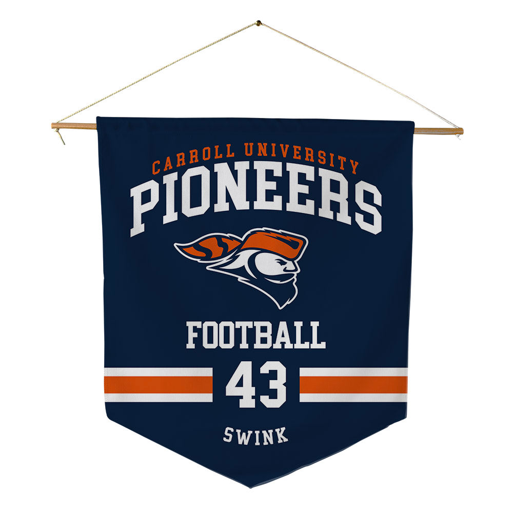 Carroll - NCAA Football : Matthew Swink - Pennant - 18" x 21"-0