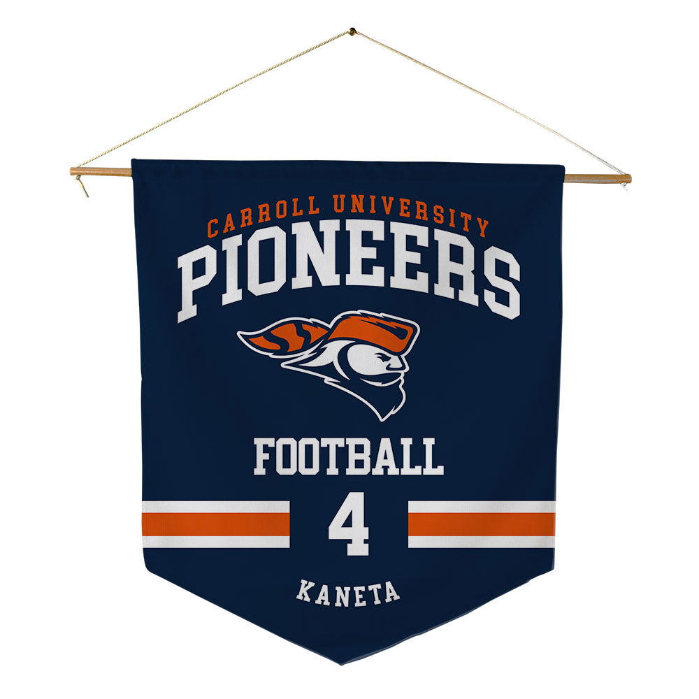 Carroll - NCAA Football : Kaiwalya Kaneta - Pennant - 18" x 21"-0