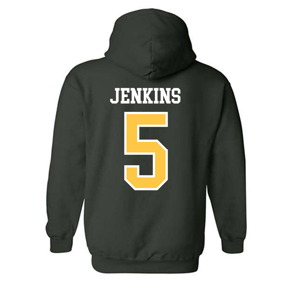 Wayne State - NCAA Men's Basketball : Jalen Jenkins - Classic Shersey Hooded Sweatshirt-1
