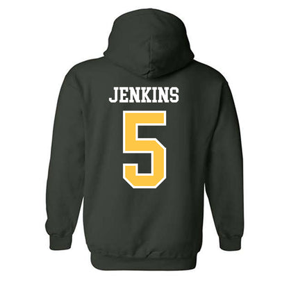 Wayne State - NCAA Men's Basketball : Jalen Jenkins - Classic Shersey Hooded Sweatshirt-1