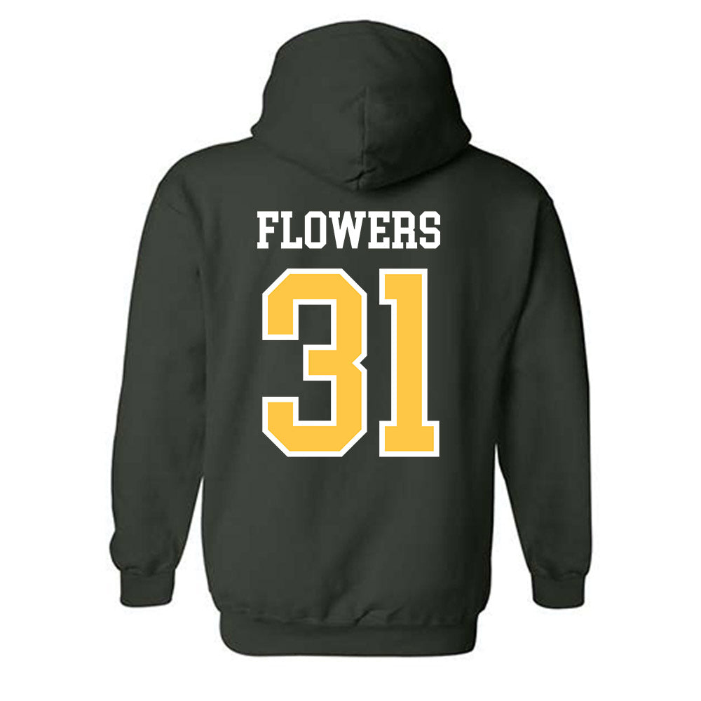 Wayne State - NCAA Football : Dharon Flowers - Classic Shersey Hooded Sweatshirt-1
