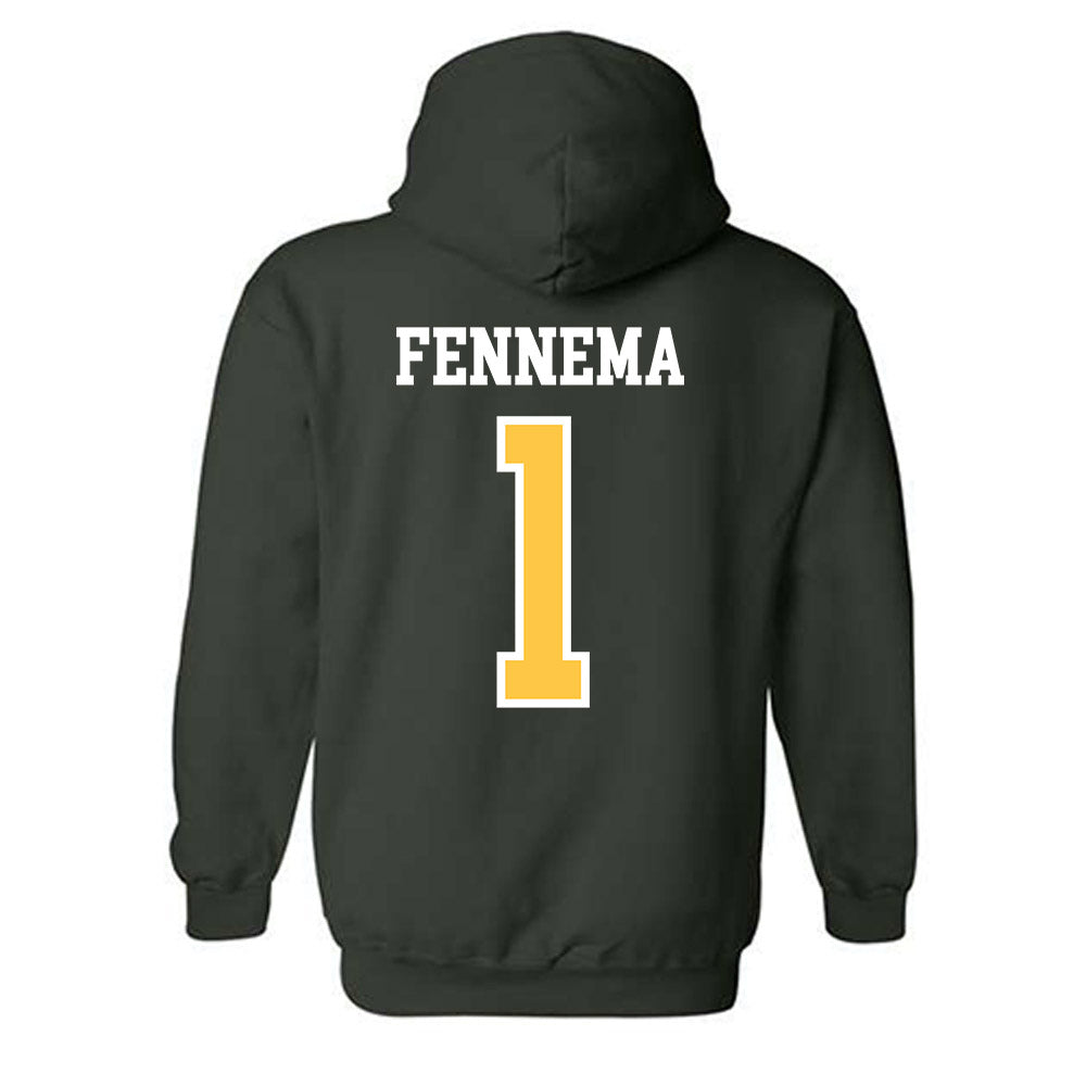 Wayne State - NCAA Football : Will Fennema - Classic Shersey Hooded Sweatshirt-1