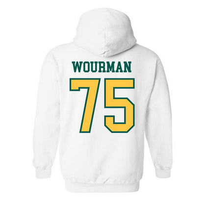 Wayne State - NCAA Football : Richardo Wourman - Classic Shersey Hooded Sweatshirt-1