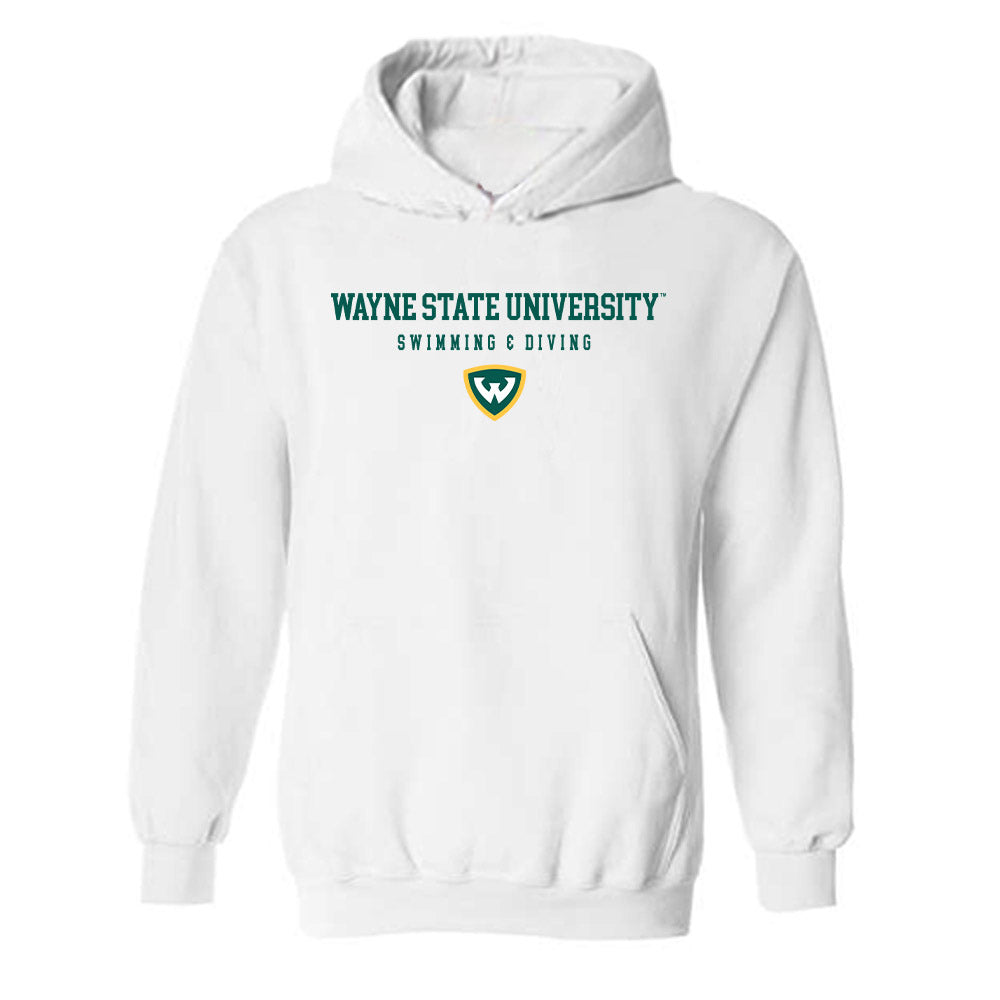 Wayne State - NCAA Women's Swimming & Diving : Alicia Viaches - Classic Shersey Hooded Sweatshirt-0