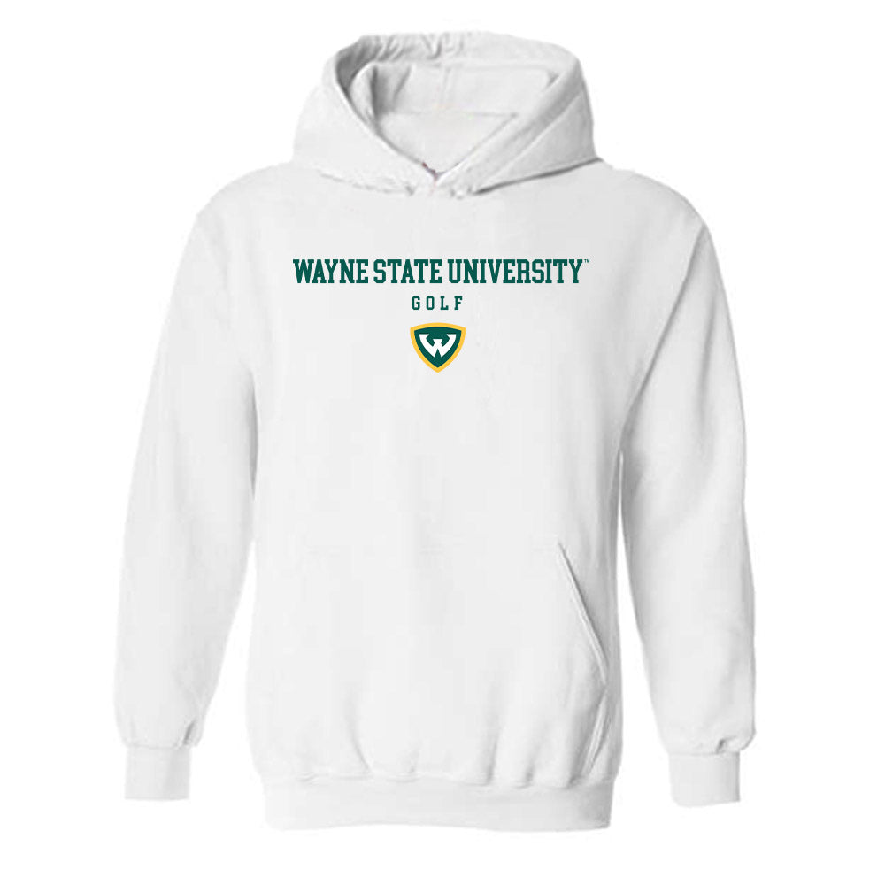 Wayne State - NCAA Men's Golf : Andrew Daily - Classic Shersey Hooded Sweatshirt-0