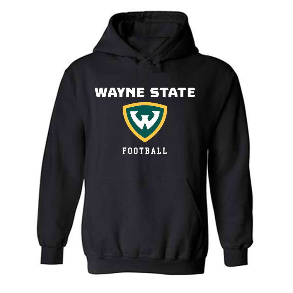 Wayne State - NCAA Football : Zaiden Hall - Classic Shersey Hooded Sweatshirt-0