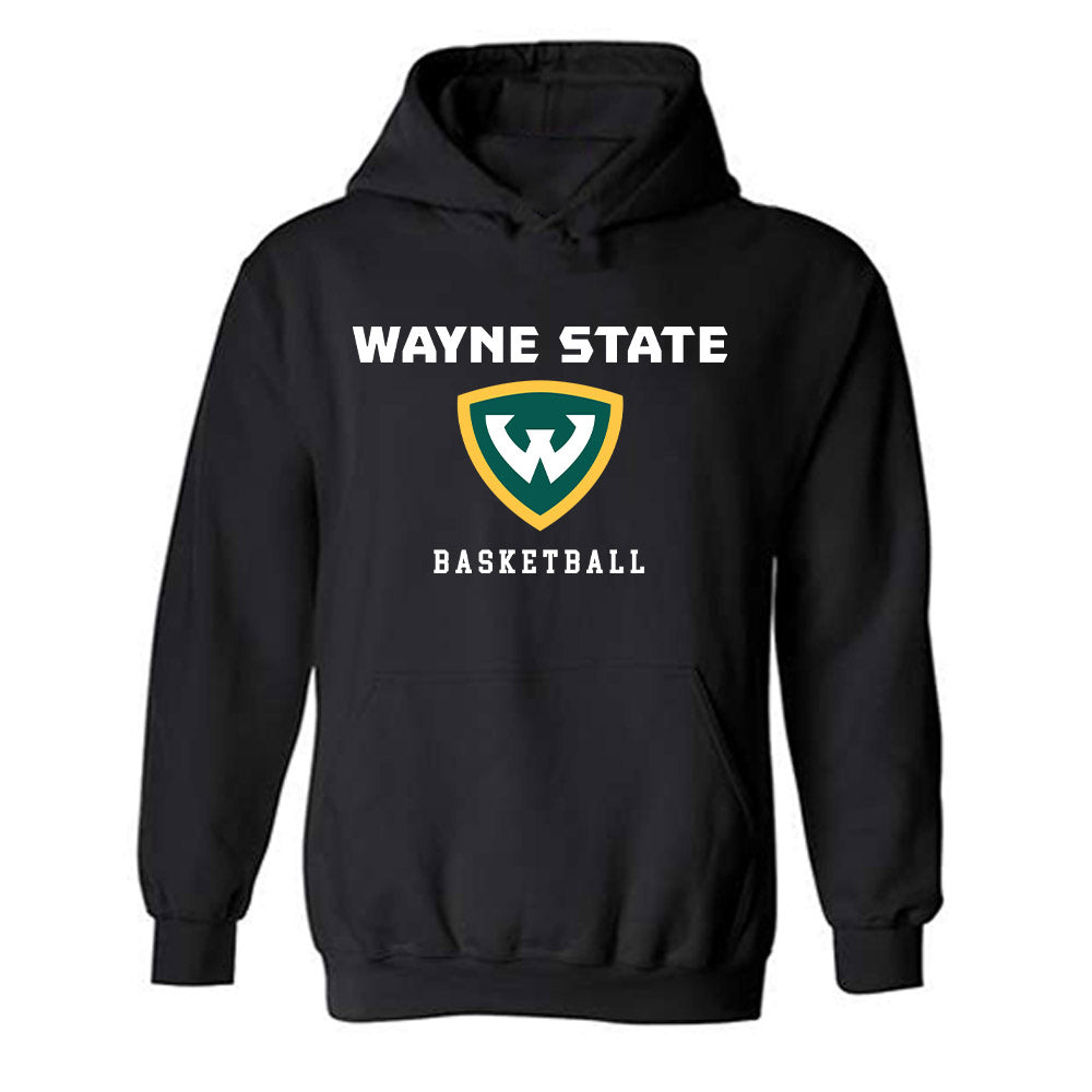 Wayne State - NCAA Men's Basketball : Chris Mutebi - Classic Shersey Hooded Sweatshirt-0