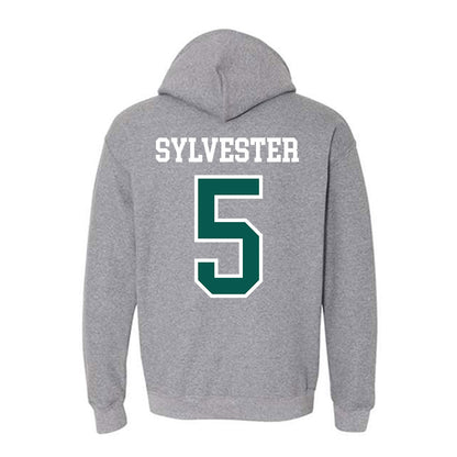 Wayne State - NCAA Women's Basketball : Komara Sylvester - Classic Shersey Hooded Sweatshirt-1